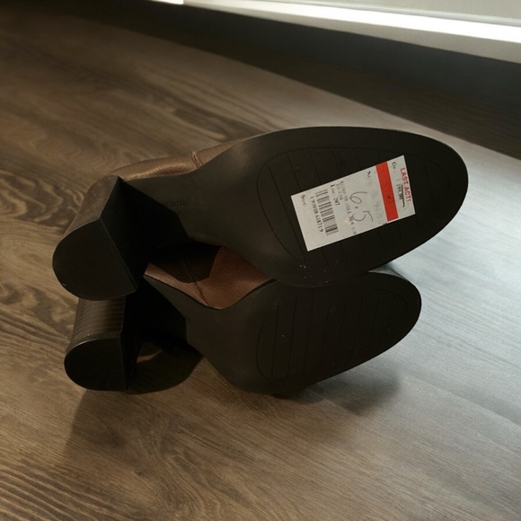 Kenneth Cole Brown Leather Heeled Boots Sz 6.5 M - Picture 4 of 6